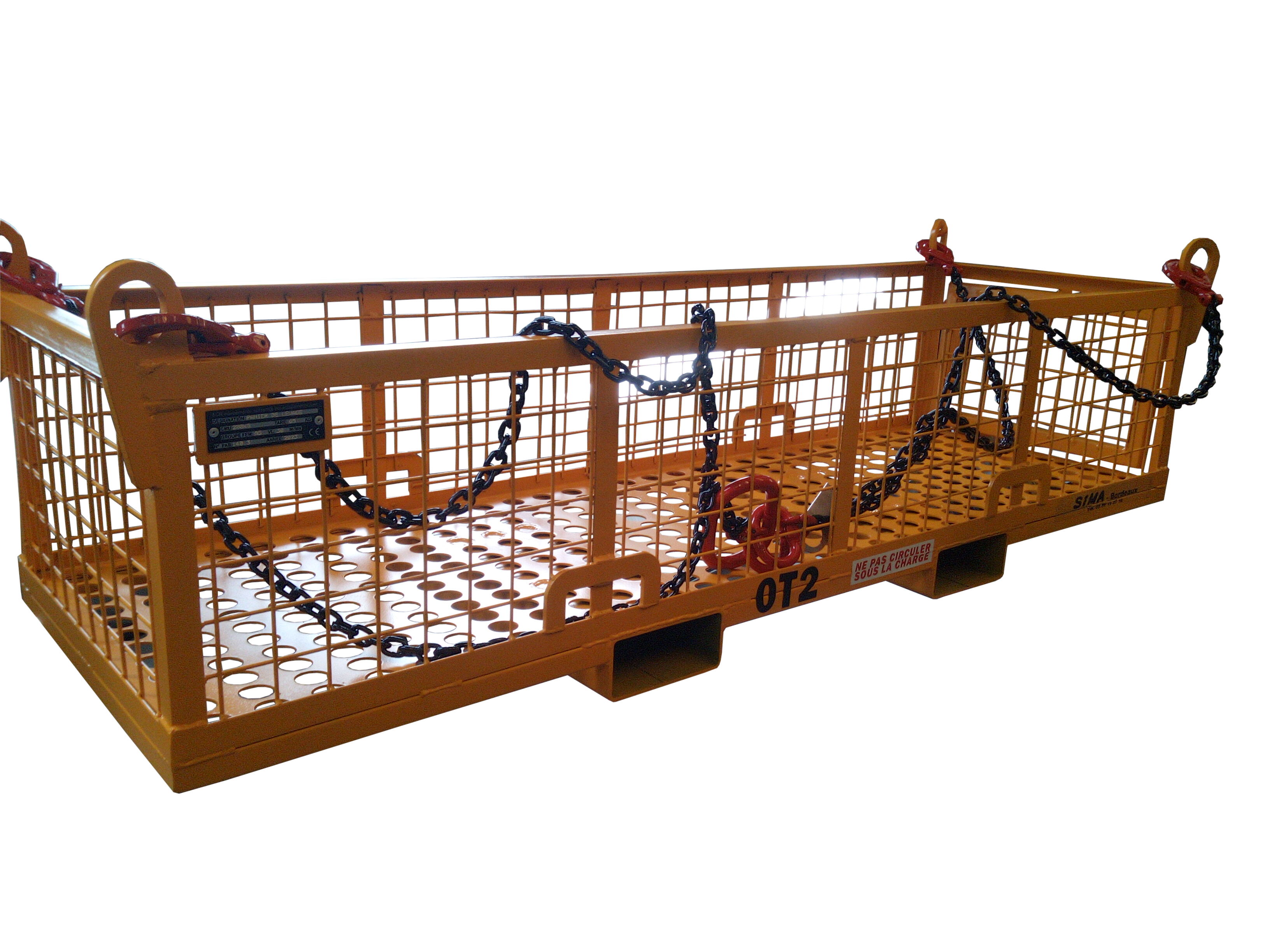 Paniers de levage grillagé